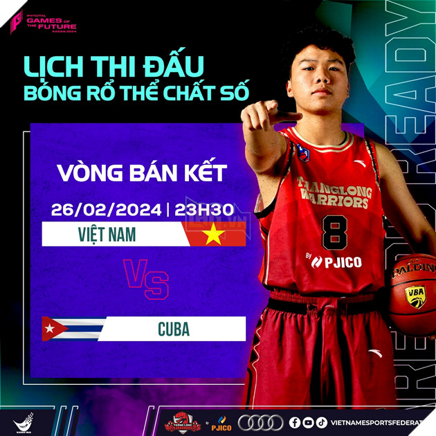 Đại diện Việt Nam bùng nổ tại Games of Future 2024, thẳng tiến Bán kết Phygital Basketball 5