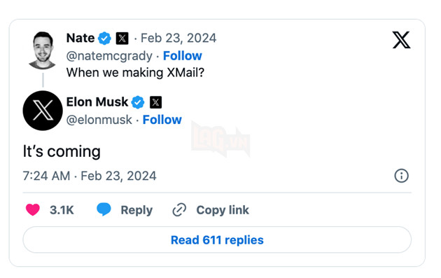 Elon Musk rục rịch ra mắt XMail, dịch vụ email cạnh tranh với Gmail