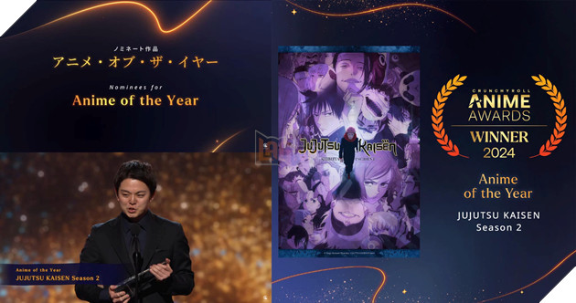 Jujutsu Kaisen thống trị Crunchyroll Anime Awards với 8 giải thưởng trên 32 hạng mục 