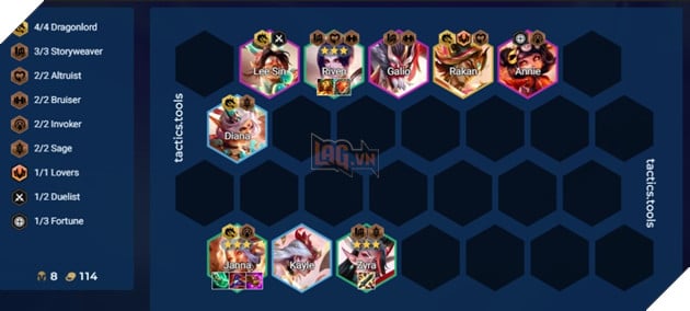 DTCL Mùa 11: Hướng dẫn đội hình Long Vương hỗn hợp mạnh nhất rank Cao Thủ 2