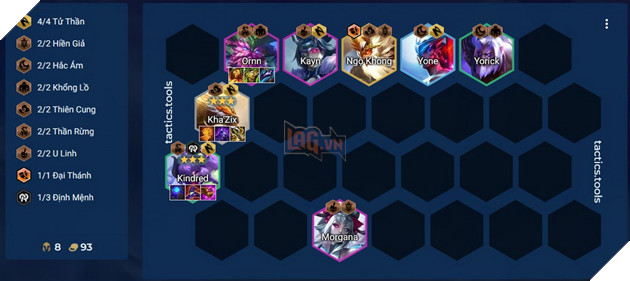 DTCL Mùa 11: Hướng dẫn đội hình Tử Thần hỗn hợp mạnh nhất rank Kim Cương 3