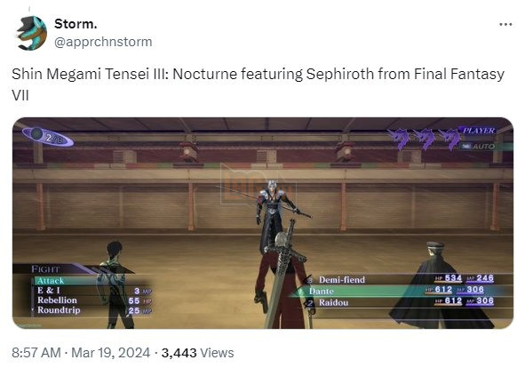 Xuất hiện trào lưu đưa phản diện Sephiroth nổi tiếng vầo tất cả các trò chơi điện tử hiện có