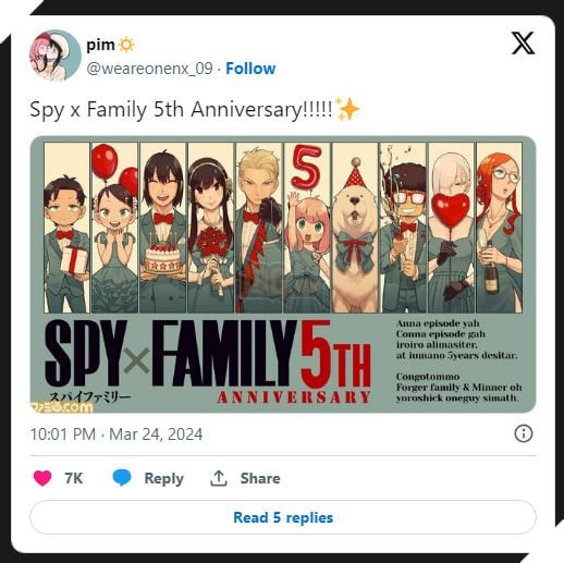 Spy x Family: 5 năm hành trình, lời cảm ơn từ tác giả Tatsuya Endo 2