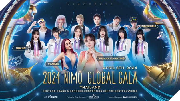 Lần đầu tiên Nimo Global Gala 2024 tổ chức tại Thái Lan, vinh danh các streamer và đối tác xuất sắc 2