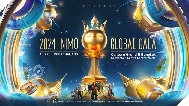 Lần đầu tiên Nimo Global Gala 2024 tổ chức tại Thái Lan, vinh danh các streamer và đối tác xuất sắc