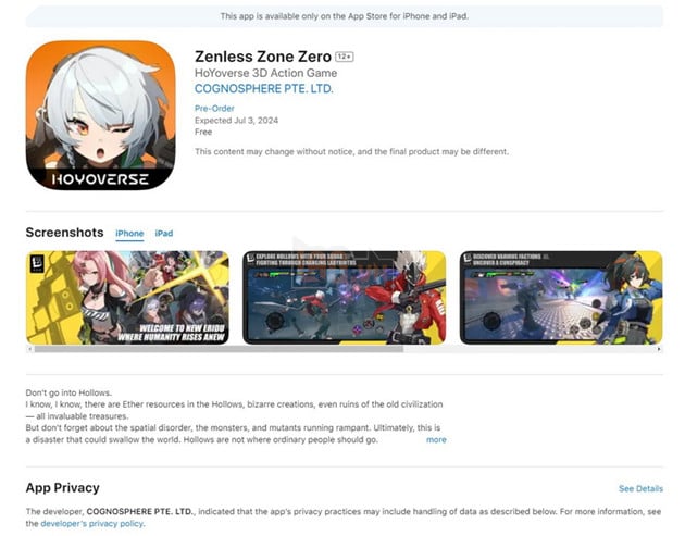 Zenless Zone Zero ấn định ngày ra mắt chính thức vào ngày 3/7, trễ 2 tháng so với đối trọng Wuthering Waves 2