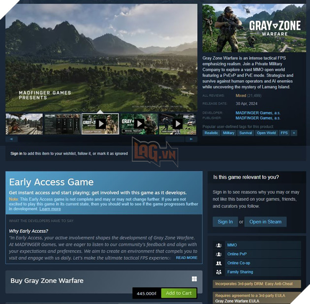 Gray Zone Warfare Tạo Sức Hút Trên Steam Ngay Khi Ra Mắt Early Access 2