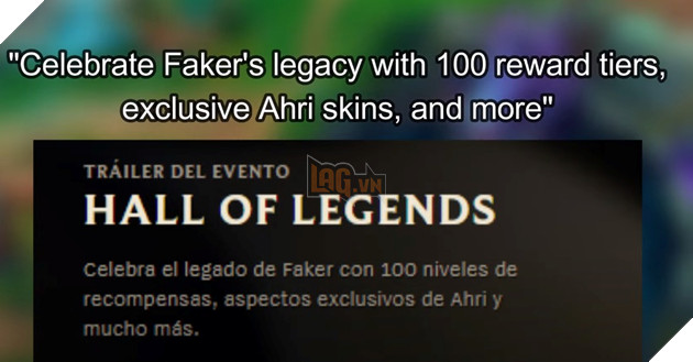 LMHT: Rò rỉ thông tin sự kiện Hall of Legends dành cho Faker