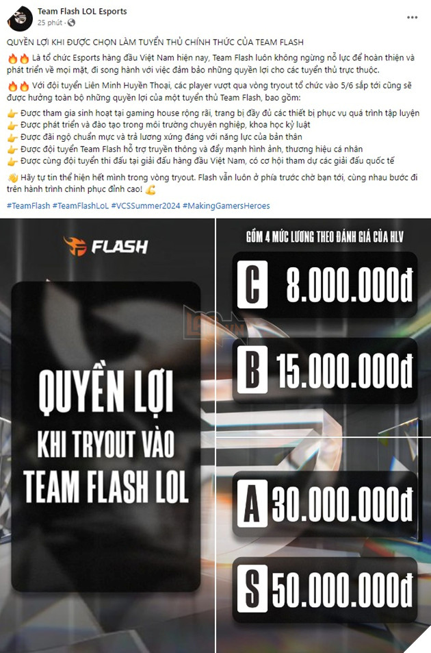 LMHT: Team Flash phá vỡ luật bất thành văn, công bố thu nhập tuyển thủ