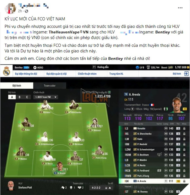 Xuất hiện thương vụ chuyển nhượng tỷ đồng trong FC Online khiến cộng đồng chấn động 2