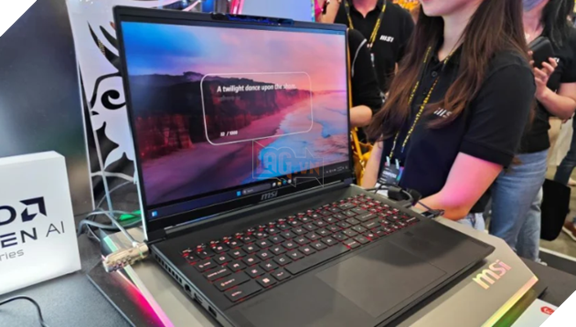 MSI Giới Thiệu Loạt Laptop Tích Hợp AI Được Trang Bị Chip AMD