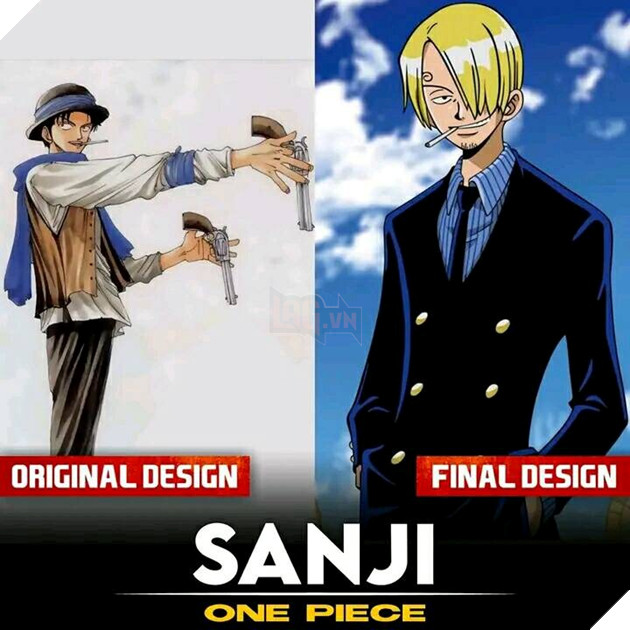 Các nhân vật Manga khác biệt như thế này so với bản thiết kế đầu tiên của chúng?