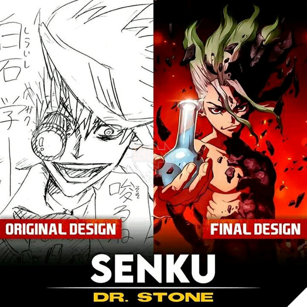 Các nhân vật Manga khác biệt như thế này so với bản thiết kế đầu tiên của chúng?