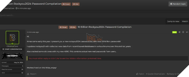 Hơn 10 Tỷ Mật Khẩu Của Người Dùng Toàn Cầu Bị Rò Rỉ 2