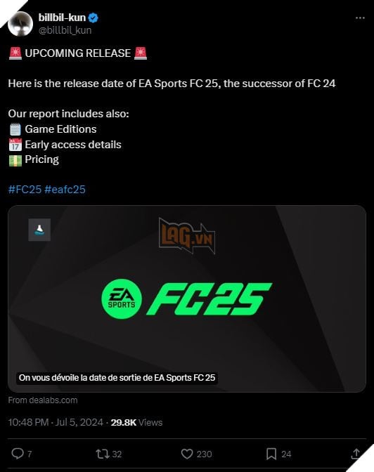 EA Sports FC 25 Dường Như Đã Rò Rỉ Ngày Ra Mắt Vào Tháng 9 Tới Đây 2