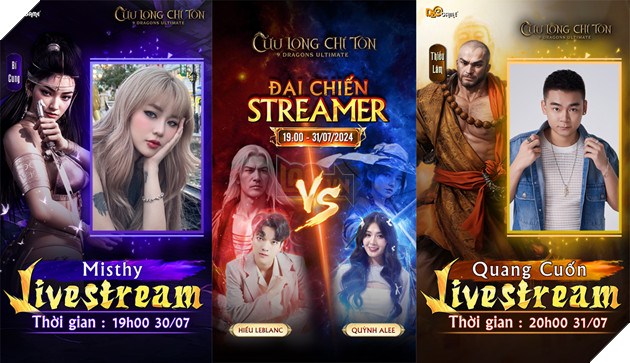 Cộng đồng Streamer sôi sục chuẩn bị quyết chiến giành ngôi bá chủ trong Cửu Long Chí Tôn 3