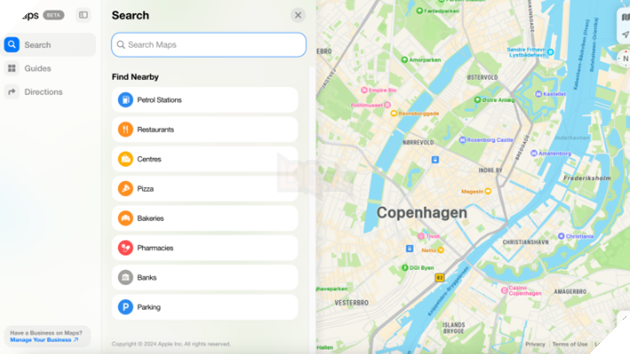 Apple Maps Chính Thức Đã Có Mặt Trên Web