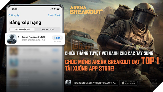 Arena Breakout Chiếm Lĩnh Vị Trí Top 1 Trên App Store Khi Chưa Đầy 24 Giờ Ra Mắt 