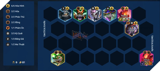 DTCL Mùa 12: Hướng dẫn đội hình Hóa Hình hỗn hợp mạnh nhất rank Thách Đấu dễ ghép