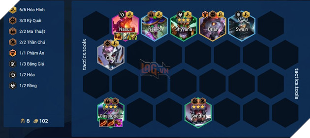 DTCL Mùa 12: Hướng dẫn đội hình Hóa Hình hỗn hợp mạnh nhất rank Thách Đấu dễ ghép 2