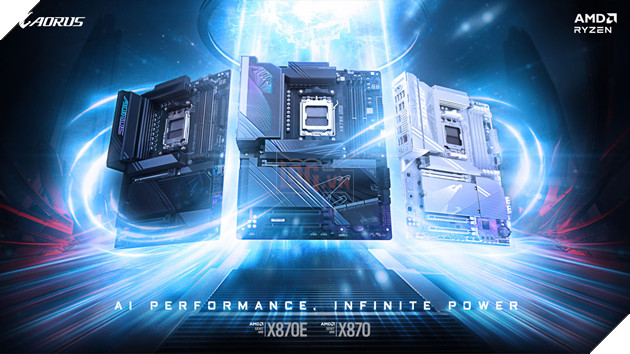 GIGABYTE ra mắt mainboard X870E/X870 được thiết kế dành riêng cho CPU AMD Ryzen 9000 với sức mạnh AI vô hạn
