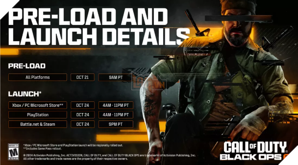 Cấu hình và thời gian tải trước của Call of Duty: Black Ops 6 được Activision tiết lộ 3