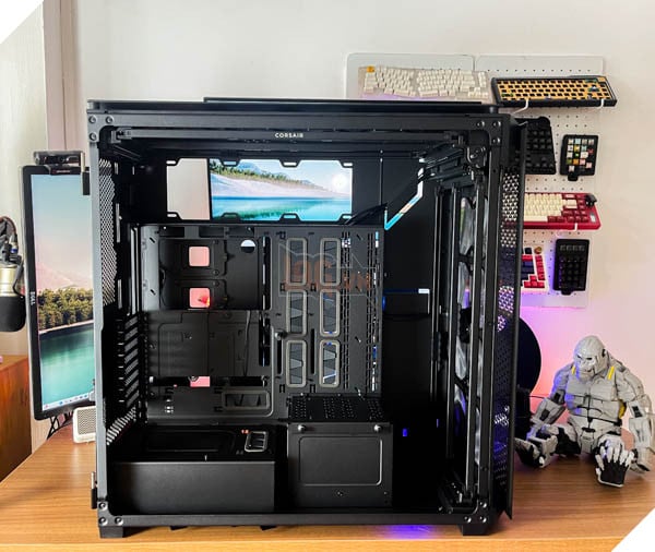 Review case PC khổng lồ CORSAIR 9000D RGB AIRFLOW Super-Tower: Ấn tượng khả năng mở rộng và làm mát 23