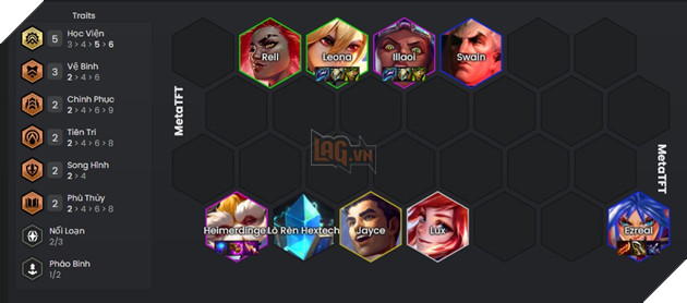 DTCL Mùa 13: Hướng dẫn đội hình Học Viện hỗn hợp mạnh nhất rank Cao Thủ 2