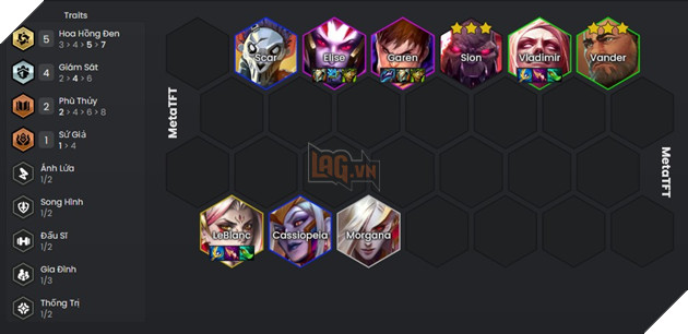 DTCL Mùa 13: Hướng dẫn đội hình Hoa Hồng Đen đa hệ tộc mạnh nhất rank Thách Đấu 2