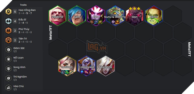 DTCL Mùa 13: Hướng dẫn đội hình Hoa Hồng Đen đa hệ tộc mạnh nhất rank Thách Đấu