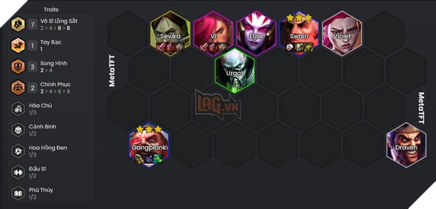 DTCL Mùa 13: Hướng dẫn đội hình Song Hình phối hợp đa hệ tộc mạnh nhất rank Thách Đấu 2