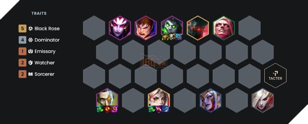 DTCL Mùa 13: Hướng dẫn đội hình Hoa Hồng Đen đa hệ tộc mạnh nhất rank Thách Đấu 4