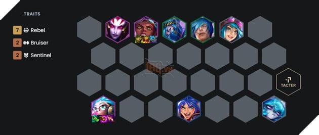 DTCL Mùa 13: Hướng dẫn đội hình Nổi Loạn cơ bản mạnh nhất rank Thách Đấu 2