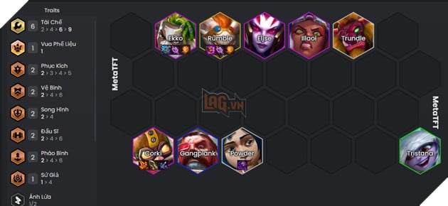 DTCL Mùa 13: Hướng dẫn đội hình Tái Chế cơ bản mạnh nhất rank Thách Đấu