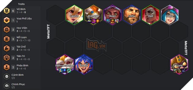 DTCL Mùa 13: Hướng dẫn đội hình Tái Chế cơ bản mạnh nhất rank Thách Đấu 5