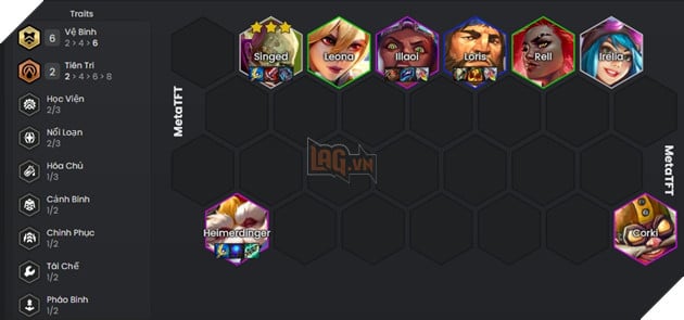 DTCL Mùa 13: Hướng dẫn đội hình Vệ Binh phối hợp đa hệ tộc mạnh nhất rank Thách Đấu 3