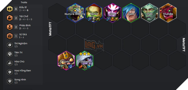 DTCL Mùa 13: Hướng dẫn đội hình Đấu Sĩ hỗn hợp mạnh nhất rank Cao Thủ 2