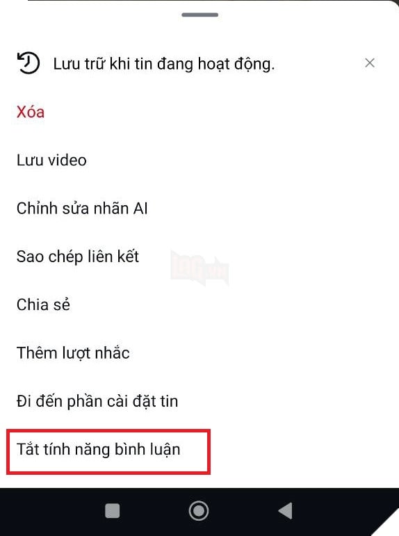 Hướng dẫn cách Bật, Tắt Bình Luận trên Tin Story Facebook và Instagram đơn giản nhất 3