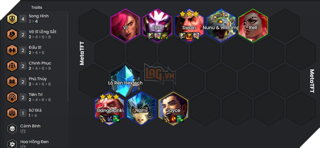 DTCL Mùa 13: Hướng dẫn đội hình Song Hình phối hợp đa hệ tộc mạnh nhất rank Thách Đấu