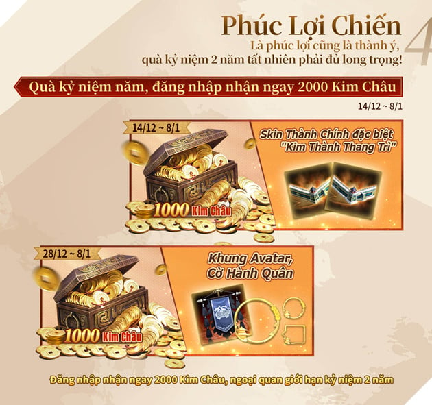 Lưỡng Niên Liên Chiến, Tiếp Tục Phát Triển! Tam Quốc Chí Chiến Lược Kỷ Niệm 2 Năm Ra Mắt Phiên Bản Lớn Kỷ Liên Chiến! 2