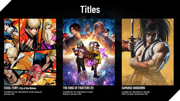 SNK thành lập KOF Studio mừng kỉ niệm 30 năm của series King of Fighters 3