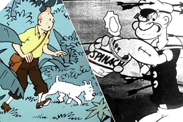 Nhân Vật Của Popeye Và Tintin Gốc Đã Chính Thức Thuộc Tài Sản Công Cộng 