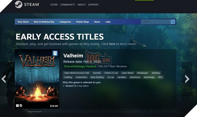 Steam bổ sung thêm thông báo cho game Early Access có khả năng không hoàn thành cho người dùng