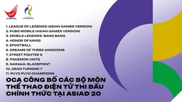 ASIAD 2026 công bố những trò chơi Esports sẽ trở thàng bộ môn tranh Huy chương