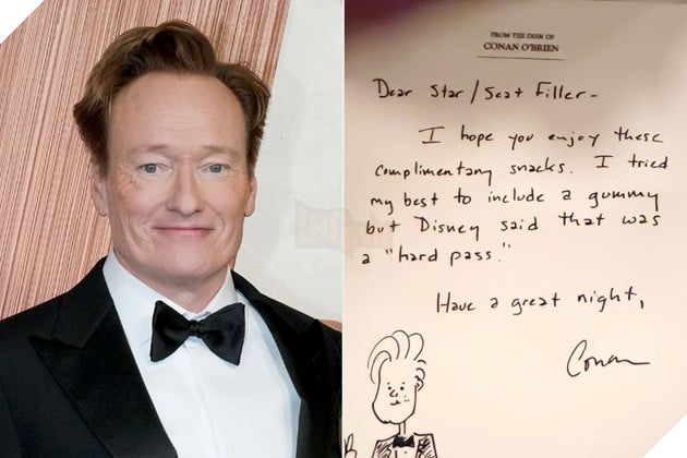 Conan O’Brien Và Ghi Chú Đáng Yêu Cho Các Ngôi Sao Khách Mời Tại Oscar 2025 2