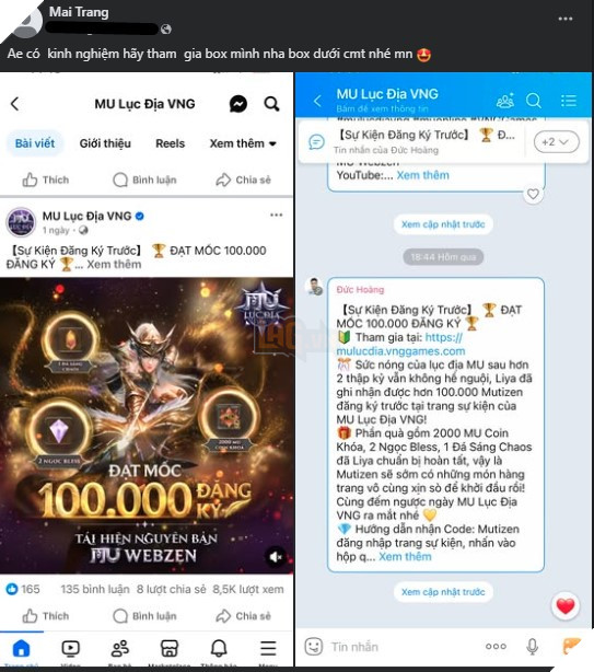 MU Lục Địa VNG Chơi Lớn, Tặng Triệu Quà Giá Trị Cho Các Guild Khi Thành Lập 8