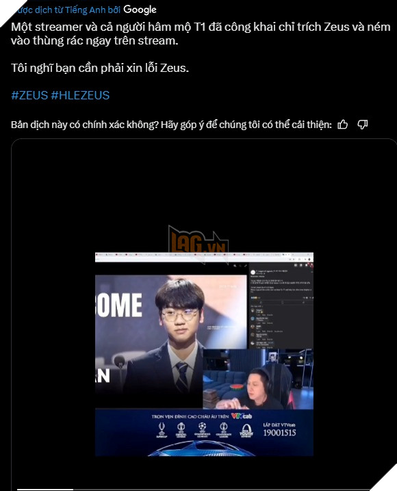 LMHT: Một loạt KOLs, streamer Việt Nam bất ngờ bị chỉ trích và yêu cầu xin lỗi Zeus