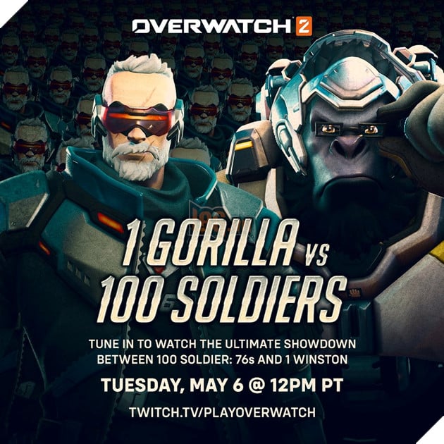Khi Overwatch 2 Đu Trend 100 Người Đàn Ông Đối Đầu 1 Con Khỉ Đột 2