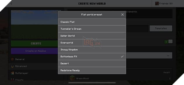 Minecraft Bedrock bổ sung tính năng mới cho thế giới phẳng 2