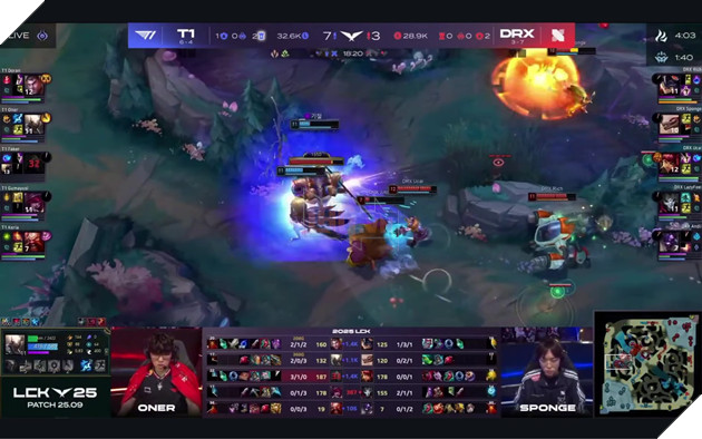 LCK 2025: T1 Áp Đảo DRX, Faker Lập Pentakill Với Ván Đấu Nhiều Mạng Hạ Gục Nhất 4
